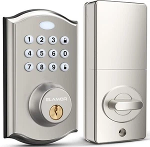 Keyless Entry Door Lock Electronic Door Lock with Keypad Smart Deadbolt Auto - Bild 1 von 34