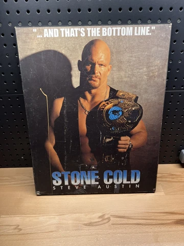 Wooden Wall Art Poster Stone Cold Steve Austin Thats The Bottom Line WWF WWE Cover