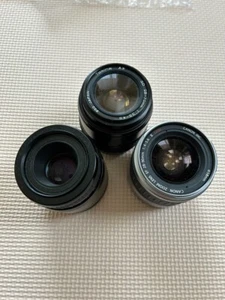 Canon Tokina Pentax Zoom Camera Lens Lot 28-90mm/28-70mm - For parts/repairs - Picture 1 of 5