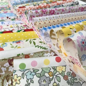 Lindo conjunto de piezas de tela con estampado floral Liuliu hágalo usted mismo material de tela artesanal retazos para - Imagen 1 de 7