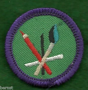 INSIGNIA GIRL SCOUT WORLDS TO EXPLORE - PÚRPURA - DIBUJO Y PINTURA - Imagen 1 de 2