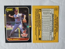 PHIL NIEKRO CARD 1987 Leaf #181 Baseball Cleveland Indians Hall of Fame