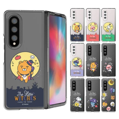 Funda delgada transparente Kakao Friends Little Witches para Galaxy Z Fold4 Z Fold3 Foto 1 de 4