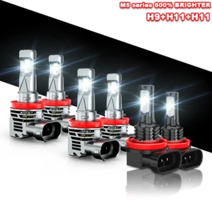 6X FIT Ford Focus 2012 - 2018 H11 H11 H11 LED Headlight High Low Fog Light Bulbs - Picture 1 of 12