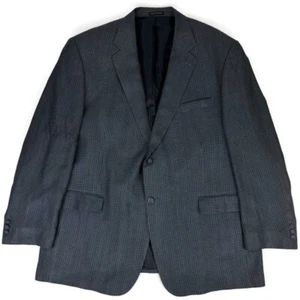 40 Savile Row Bespoke Suit 50L Mens 2btn Silk Bamboo Houndstooth Blazer Size Sz - Picture 1 of 16