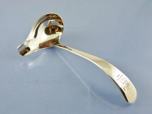 OLD ENGLISH CRESTED SKULL MONTREAL CREAM LADLE with spout by EV SHEFFIELD 1960 - Picture 1 of 5