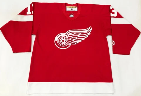 Koho Detroit Red Wings DATSYUK #13 NHL Hockey Jersey Adult L Red Canada Sewn Cover