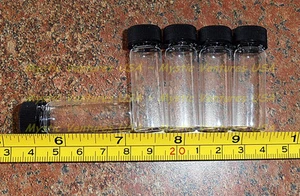 5 Glass GOLD Vials 1 DRAM Prospecting Mining Panning Dredge Sluice Placer - Picture 1 of 1