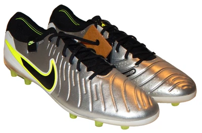 Nike Zoom Tiempo Legend 10 Elite AG Pro Metlallic Silver DV4330-001 Mens Size 13 - Image 1 of 4