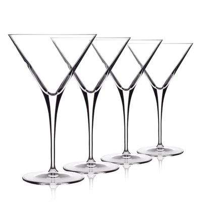 Crescendo 10 Oz Martini Glasses, Set of 4, Crystal Cocktail Glasses, Dishwash... - Image 1 of 4