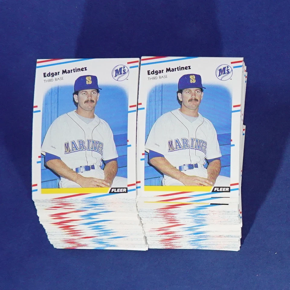 Fleer #378 1988 Edgar Martinez RC Hof lote de 230 como nuevo B366704 Foto 1 de 1