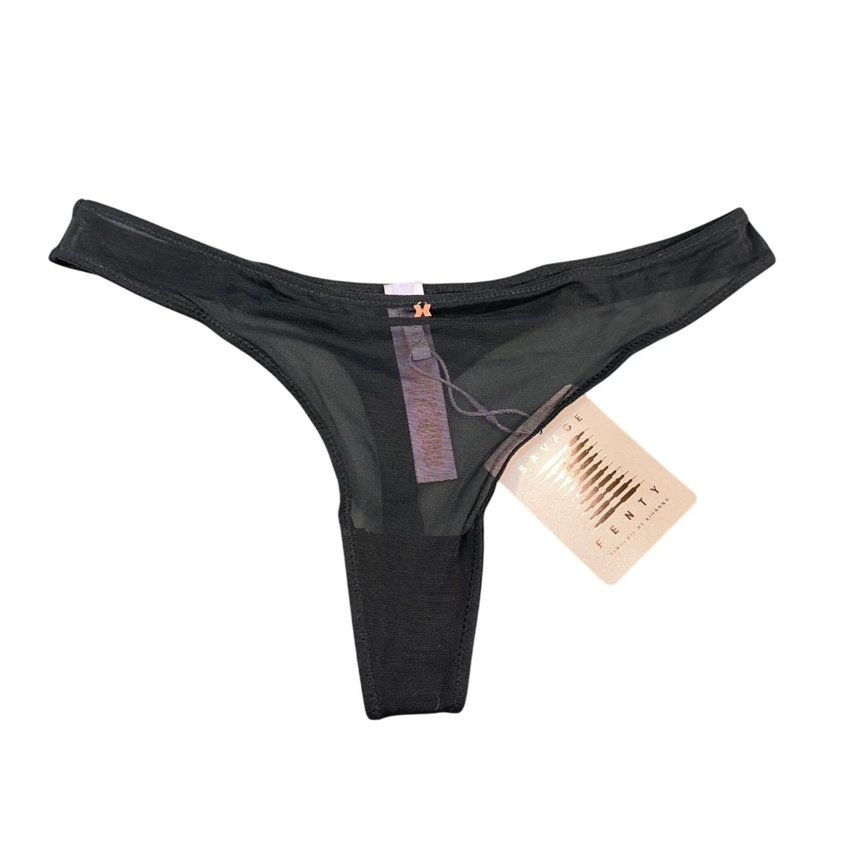 Savage X Sharp Dresser Lace Brazilian Panty - Metallic Foiled Lace Women's Underwear