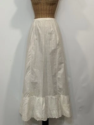 Antigua enagua eduardiana de 1900 para mujer “WolfHead” Undermuslin falda sin cordones Foto 1 de 4
