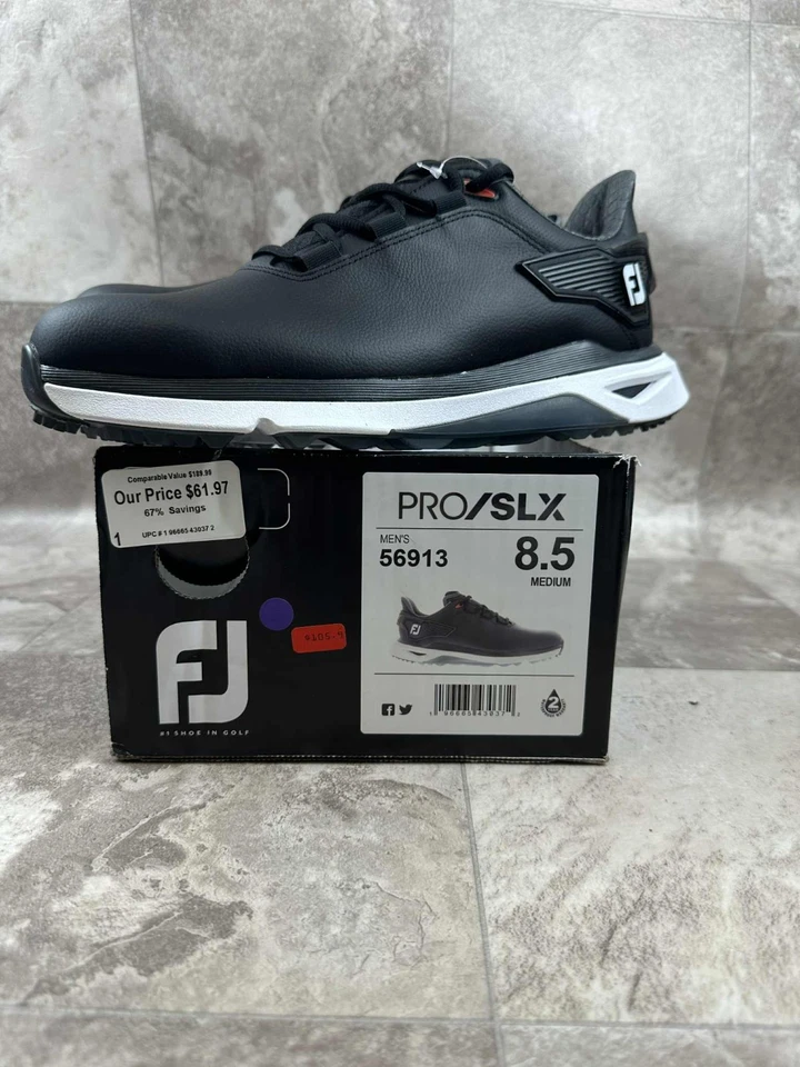 Zapatos de golf Footjoy Pro SLX 56913 estilo para hombre negros elige la talla Foto 1 de 1