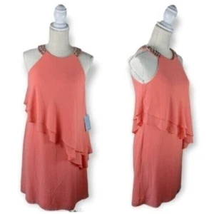 Vince Camuto Sleeveless Rhinestone Dress Size Medium Women - Picture 1 of 12