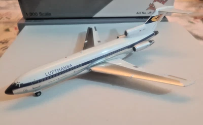 Lufthansa Retro B727-100  D-ABIC - Scala 1:200 Die Cast - JFox 200 - Immagine 1 di 4