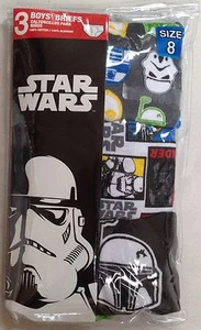 NIP DISNEY BOYS 3 MULTI STAR WARS BRIEF UNDERWEAR SIZE 8 - Picture 1 of 2