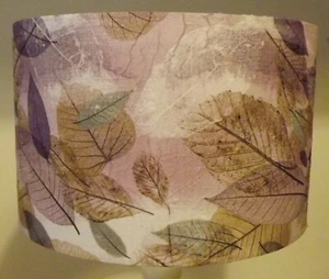 Lámpara de hojas prensadas pantalla de lámpara en mal estado chic, lila, púrpura REGALO GRATUITO - Imagen 1 de 6