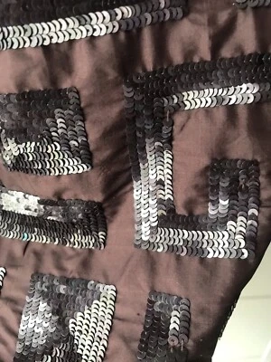 French Connection 100% Silk cotton luning Sequin Skirt Fcuk - Image 1 of 4