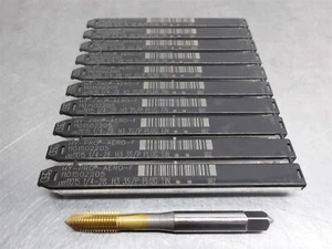 10 NEW! OSG 1/4-28 H3 HSS HY-PRO AERO Spiral Point Tap 3 Flute 1101502205 - Picture 1 of 3