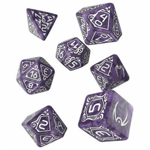 Q Workshop Juego oficial de 7 dados blancos y nebulosa del Arca de la Devastació - Imagen 1 de 3