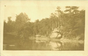 RPPC Myron Lake the Summer of the Flood Yakima (?) Real Photo Postcard AZO - Picture 1 of 2