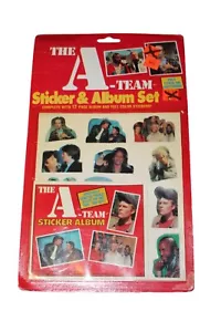 The A-Team Vintage Puffy Sticker & 12 Page Album Set Factory Seal Unused 1984 - Picture 1 of 4