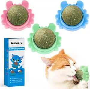 3 Stück Katzenminze Balls Spielzeug Für Katze, Katzenminze Wandroller Für Katzen - Bild 1 von 7