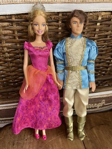 Mattel Rapunzel Barbie 2005 Light up Crown Doll - Cut hair - with Ken Doll - Picture 1 of 7