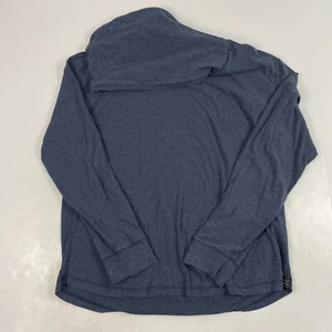 Lucky Brand Shirt Mens Extra Large Blue Hooded Henley Long Sleeve Golfer Golfing - Picture 1 of 13