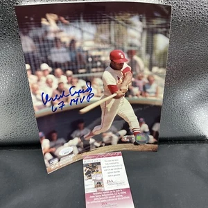ORLANDO CEPEDA SIGNED 8X10 PHOTO CARDINALS 1967 MVP JSA /Coa - Picture 1 of 2