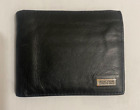 KENNETH COLE REACTION HANDCRAFTED BLACK LEATHER BI-FOLD WALLET PRE-OWNED