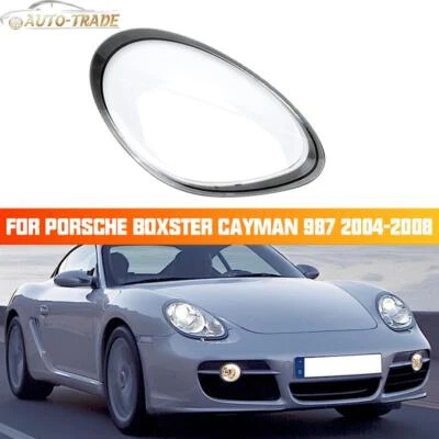Right For Porsche Boxster Cayman 987 2004-2008 Headlight Lens Cover Shell Clear Foto 1 de 4