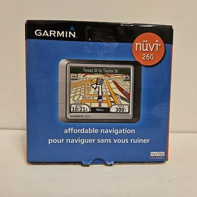 Garmin Nuvi 260 GPS Navigation Automotive Mountable With Adapter & Mount TESTED - Image 1 of 4