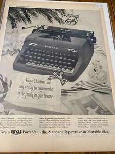 Anuncio de Navidad vintage portátil Royal 1952 - Imagen 1 de 1