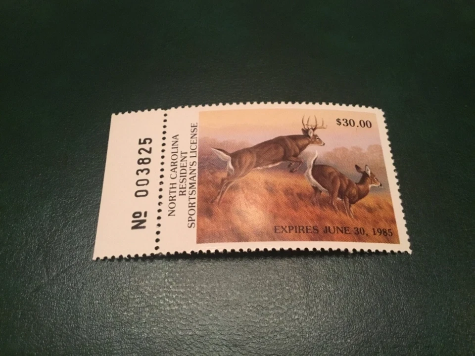 ICOLLECTZONE US North Carolina 1994-95 Sportsman Stamp Better  - Image 1 of 1