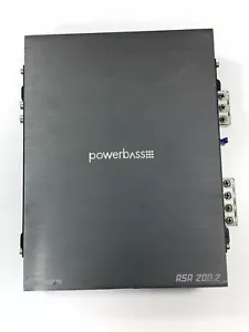 Amplificatore audio auto POWERBASS ASA-200.2 400 Watt 2 canali funziona correttamente pulito - Foto 1 di 6