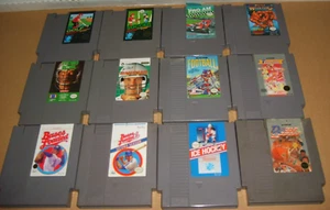 12 NES NINTENDO SPORTS VIDEO CART LOT FOOTBALL GOLF BASEBALL HOCKEY SOCCER $5 EH - Picture 1 of 6