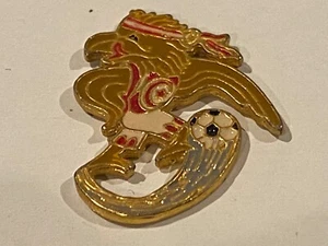 Olympic Games Lapel Vest Hat Pin Blaze Hawk Phoenix Soccer Football Blaze Tack - Picture 1 of 2