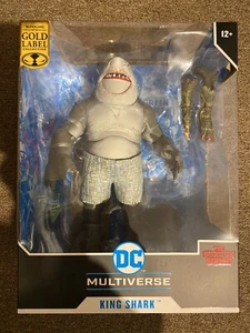 McFarlane DC Multiverse King Shark Gold Label BLOODY MOUTH Suicide Squad RARE - Picture 1 of 7