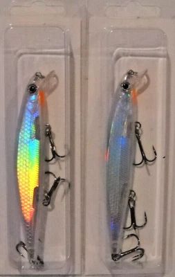 PRECISION TUNGSTEN & TACKLE COMPANY Lot of 2 PRECISION TUNGSTEN & TACKLE 1/2oz SUSPENDING JERKBAIT - Choose Color