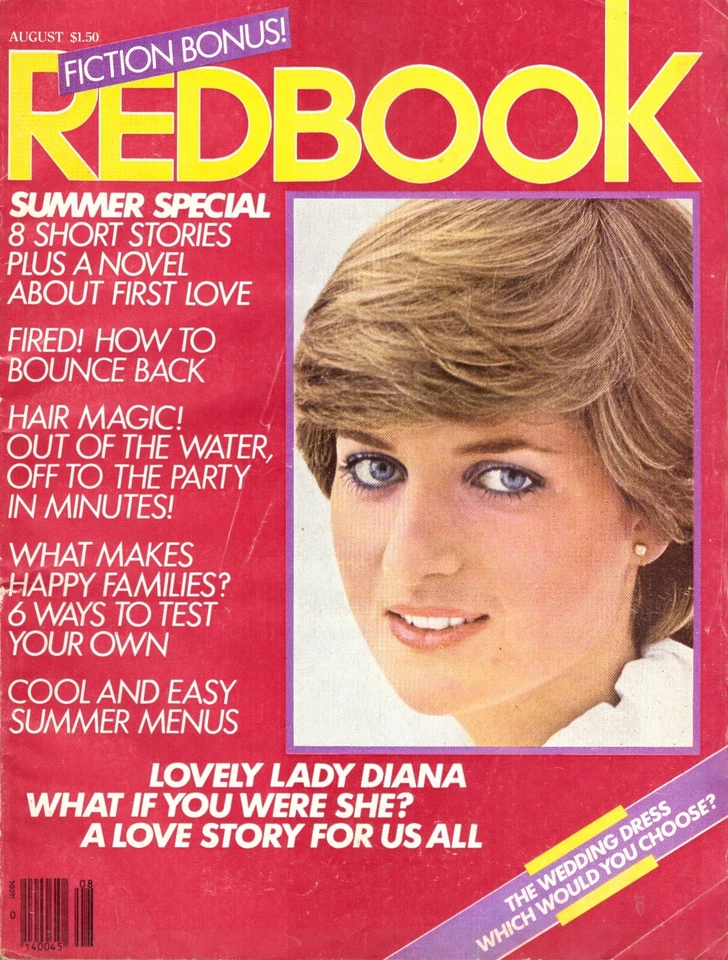 1981 Redbook August Princess Lady Diana Jacqueline Bisset Wedding Dress Gowns - Image 1 of 1