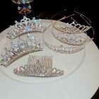 Women Hair Hoop Princess  Hair Comb Korean Hairbands Crystal Crown Headbands