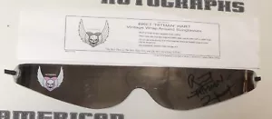 Bret Hart Signed Silver Throwback Hitman Wrap Around Glasses Shades PSA/DNA WWE - Picture 1 of 24