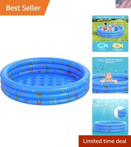 Compact Inflatable Swimming Pool for Kids - Easy Setup, Lightweight & Foldable - Picture 1 of 8