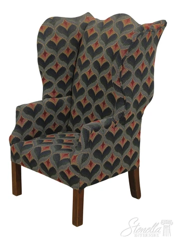 F56204EC: Chippendale Style Childs Wing Back Chair Cover