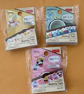 3 pk Masking Washi Tape Daiso Disney Mickey Mouse Monster Inc Winnie The Pooh - Picture 1 of 4