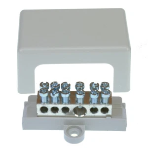 Potentialausgleichsschiene Erdung Schiene kleine Ausführung 1x25² und 5x6² - Bild 1 von 3