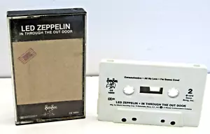 1979 Led Zeppelin In Through the Out Door Cassette Tape HB - Foto 1 di 7
