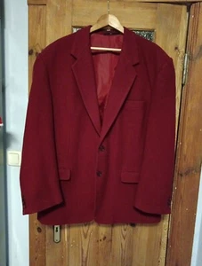 Sakko Wolle Blazer Herren Gr. 54 Weinrot 100% Wolle wenig getragen - Bild 1 von 12